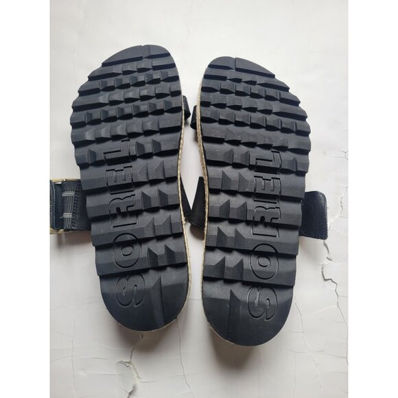 Sorel Women's Roaming Buckle Slide Sandals featuring a leather upper Size 8 - Picture 7 of 8